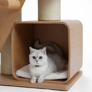 Modern Wooden Cat Tree - Kyoto Perch 4